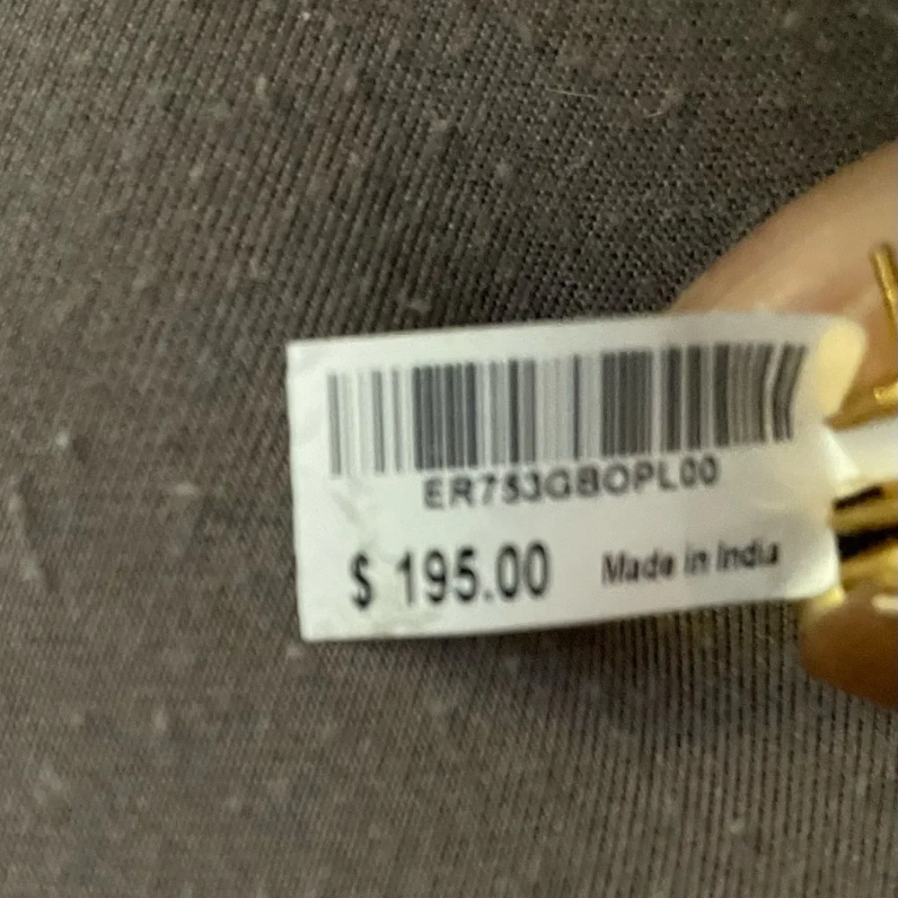 Julie Vos Gold and Black Floral Earrings - Picture 3 of 4